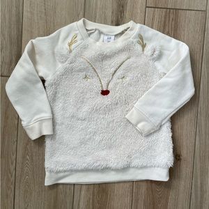 GAP Girls Reindeer Sweater/sweatshirt